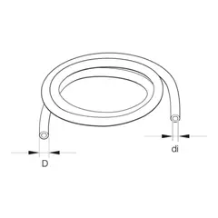 EBERSP&#196;CHER Drivstoffslange Hvit 4mm/1,5mm