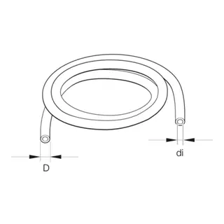 EBERSP&#196;CHER Drivstoffslange Hvit 4mm/1,5mm