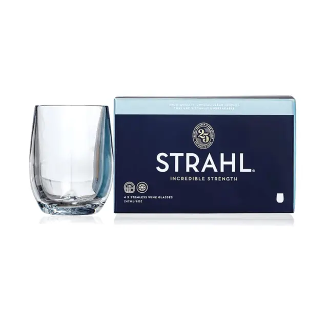STRAHL Vinglass u/stett - 247ml 4pk Gaveeske 
