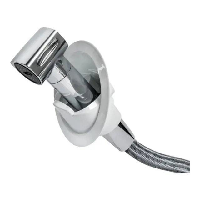 OSCULATI Dusjboks Saturn - Sort base Dusjhode med 4m slange - blandeventil 