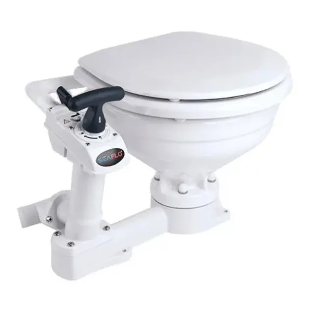 SEAFLO Manuelt Toalett - Compact Twist n' lock - Softclose 