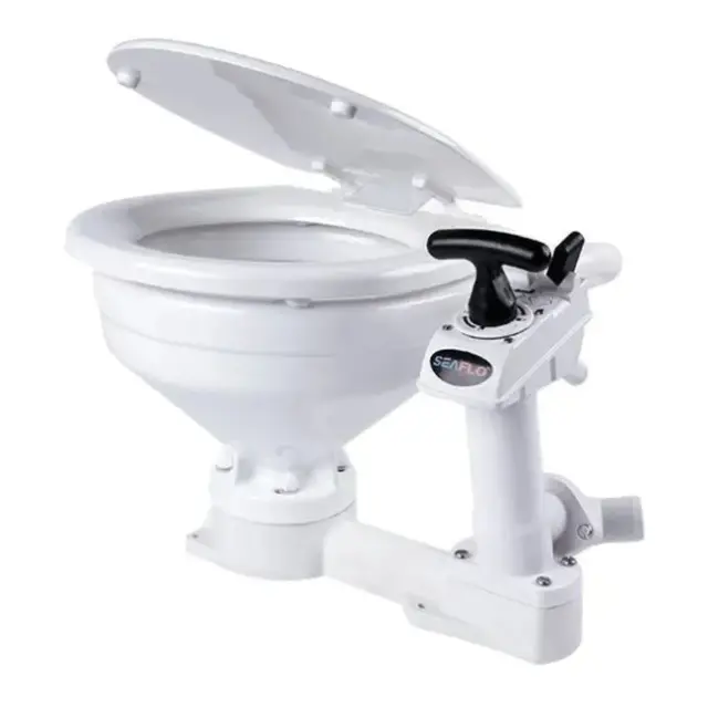 SEAFLO Manuelt Toalett - Compact Twist n' lock - Softclose 