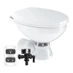 SEAFLO Toalett 24V Regular Quiet Flush Ferskvann Soft-close