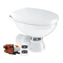 SEAFLO Toalett 12V Regular Quiet Flush Saltvann Soft-close