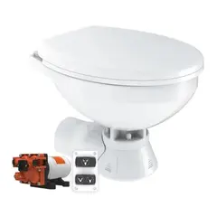 SEAFLO Toalett 24V Regular Quiet Flush Saltvann Soft-close