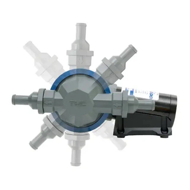 TMC Septikpumpe membran 12V 20l/min - 360° vinkel - 0620921 
