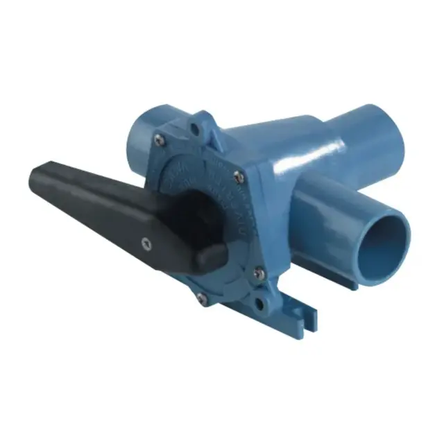 WHALE T-stykke med vender 1 1/2" (38mm) stusser 