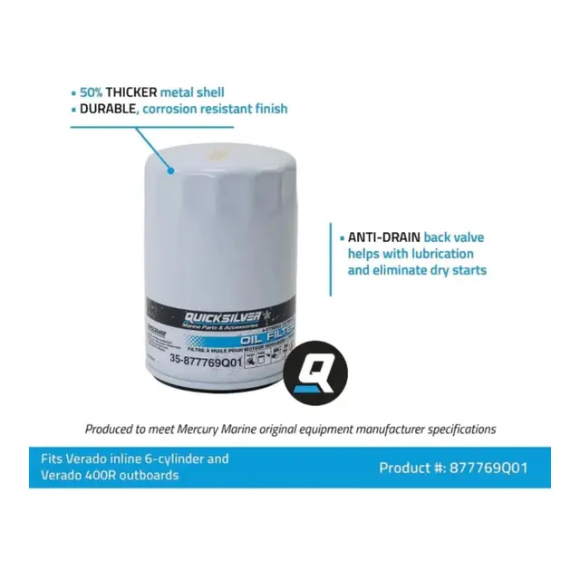 QUICKSILVER Oljefilter Mercury Verado 200-400hk 