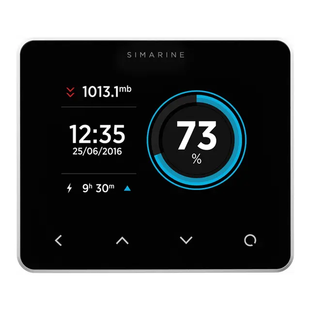 Simarine PICO std. batterimonitor, sort m/WiFi - Multifunksjonsskjerm 