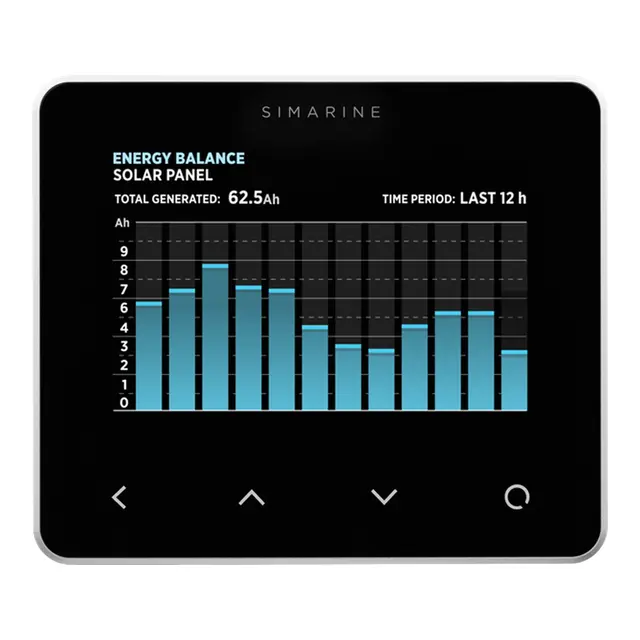 Simarine PICO std. batterimonitor, sort m/WiFi - Multifunksjonsskjerm 