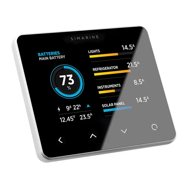 Simarine PICO std. batterimonitor, sort m/WiFi - Multifunksjonsskjerm 