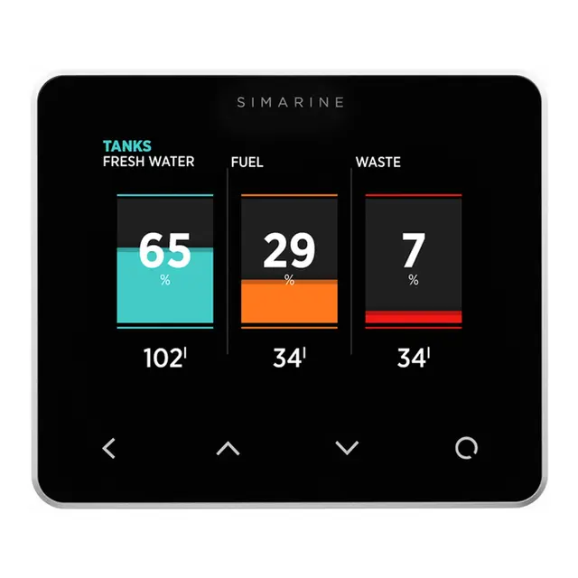 Simarine PICO std. batterimonitor, sort m/WiFi - Multifunksjonsskjerm 