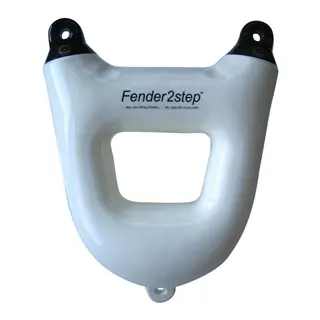 DAN-FENDER Fenderstep Hvit m/ sorte ender - to trinn