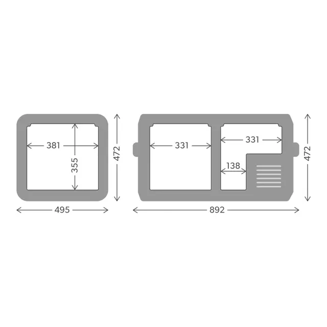 DOMETIC  CFX3 75DZ 


A+ 74l, to soner Mobil kompressorkjøleboks og fryser 