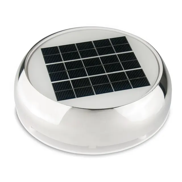 MARINCO Solcelleventilator 4'' Rustfri Day / Night 