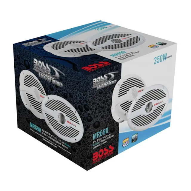 BOSS MARINE Høyttaler Mr690 350w Hvit Oval 