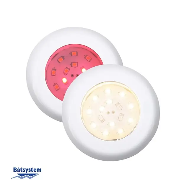 BÅTSYSTEM Downlight Nova LED Hvit Rød/Hvitt lys 