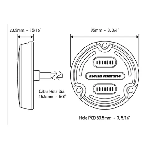 HELLA MARINE Apelo A1 - Undervannslys Sort -15W -  RGB - 1800LUM 