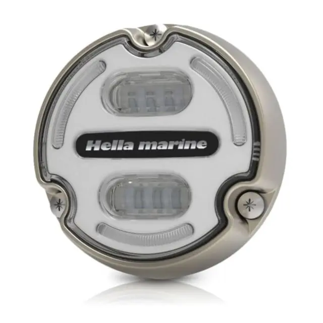 Hella Apelo A2 Undervannslys Bronse 30W RGB m/Hvit bakrunn 