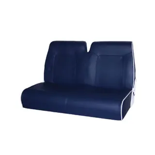 BLUE SEA  Styrmann Sofa Imitert Skinn Blå m/offwhite Kjeder