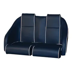 BLUE SEA  Porto Sofa Twin 100 Im. Skinn Blå m/offwhite Kjeder