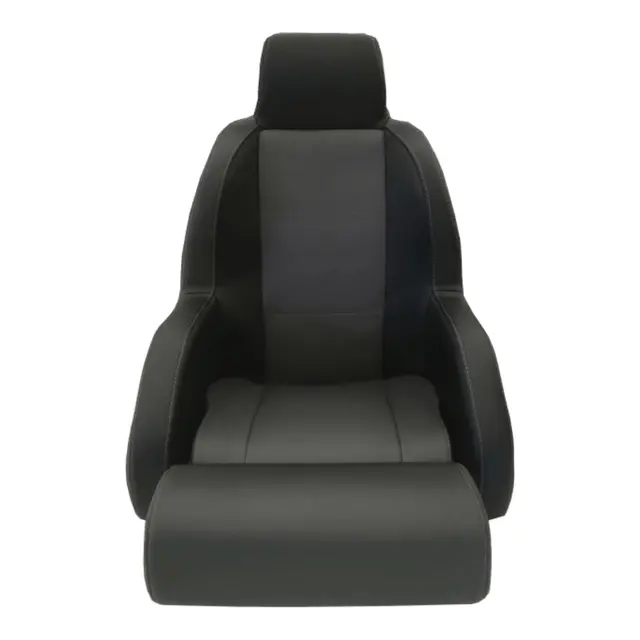 BLUE SEA BåtstolFaro Silvertex Carbon Sort dobbel søm 