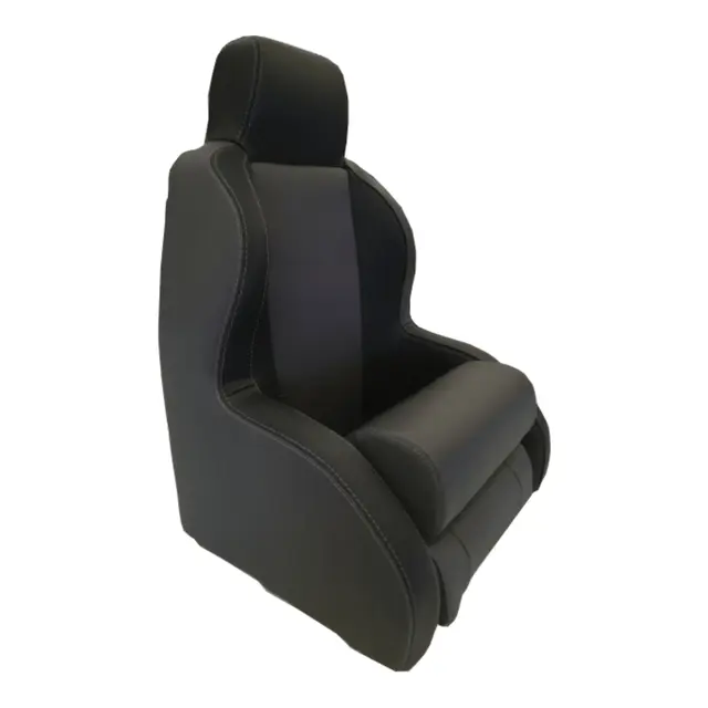 BLUE SEA BåtstolFaro Silvertex Carbon Sort dobbel søm 