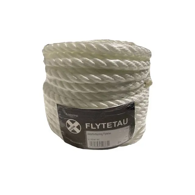 Fortøyning / Flytetau Ø12mm x 30m - Hvit 