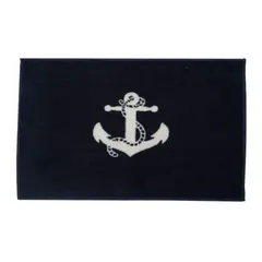Matte &quot;Anker&quot; 61x45cm Marinebl&#229;