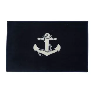 Matte &quot;Anker&quot; 61x45cm Marinebl&#229;