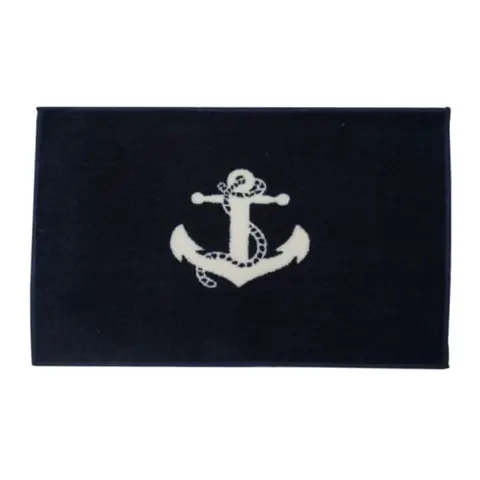 Matte &quot;Anker&quot; 61x45cm Marinebl&#229;