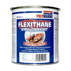 POLYMARINE Flexithane Hypalon Paint Maling gummib&#229;t 500ml hvit