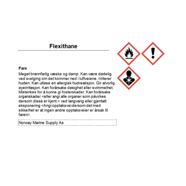 POLYMARINE Flexithane Hypalon Paint Maling gummibåt 500ml hvit 