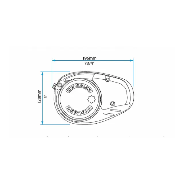 LEWMAR V700 - 6mm kjetting 316 Dekksenhet - 12V / 320W 