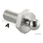 LOXX&#174; kalesjeknapp - Han (skrog) Maskingjenger L: 10mm - 5pk
