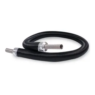 Eksosslange 28mm 225cm Isolert/Lyddemper Rustfri eksosslange med lyddemper