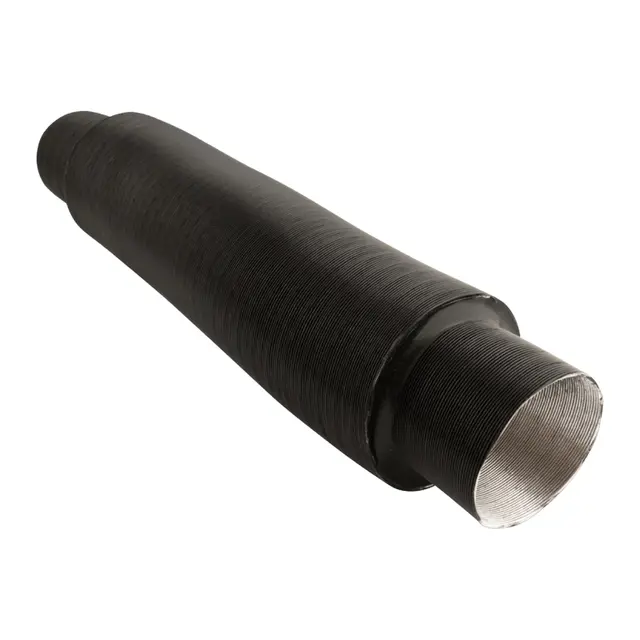 Lyddemper for varmluft - 90mm Slange Sort APK 