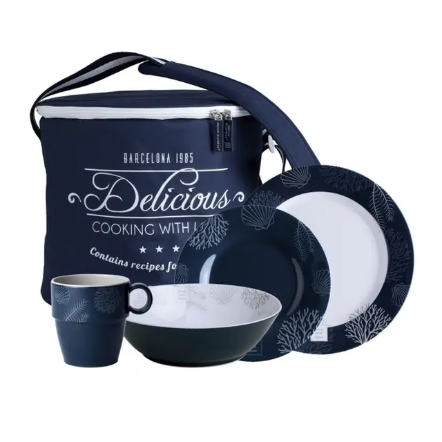 Living melaminservise 16 deler BPA-fri, Kan vaskes i oppvaskmaskin 