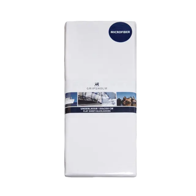 GRIPSHOLM Laken microfiber hvit 150 x 250 cm 