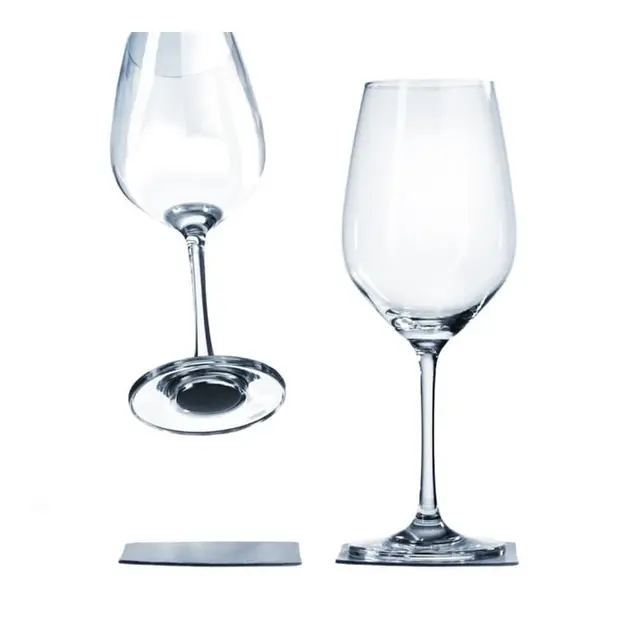 SILWY Magnetic Krystallglass - Vin 2 stk glass og magnetpads 