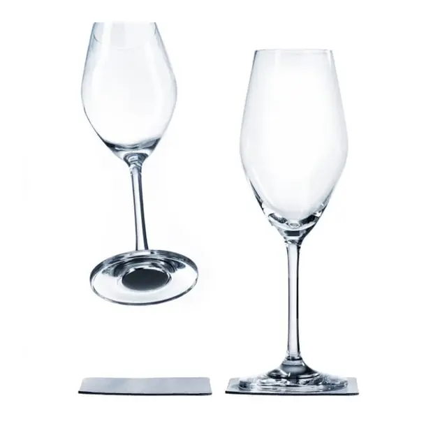 SILWY Magnetic Krystallglass - Champagne 2 stk glass og magnetpads 