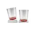 SILWY Magnetic Plastglass - Drikkeglass 2 stk glass (r&#248;d bunn) og magnetpads
