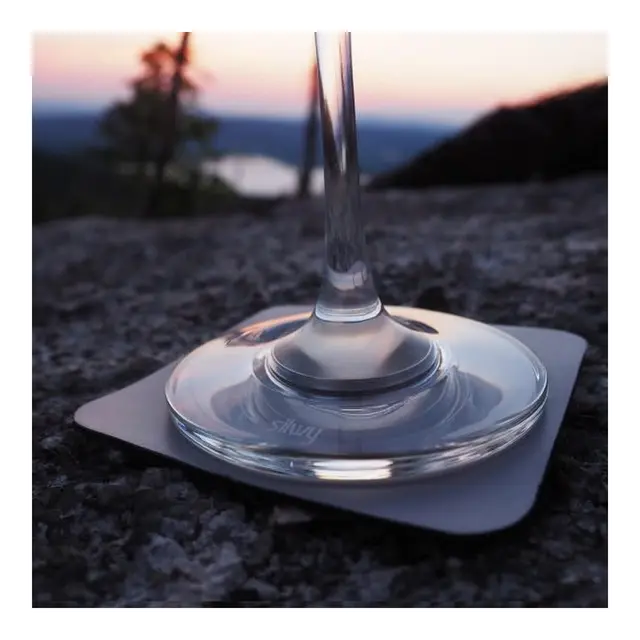 SILWY Magnetisk pad for glass 2 stk - 8,4 x 8.4 cm - farge: Sort 