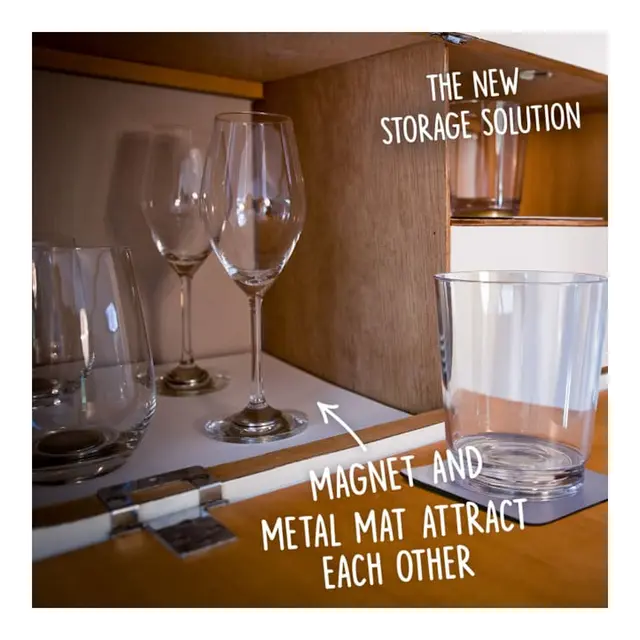 SILWY Magnetisk matte for glass 40 x 27 x 2 cm 
