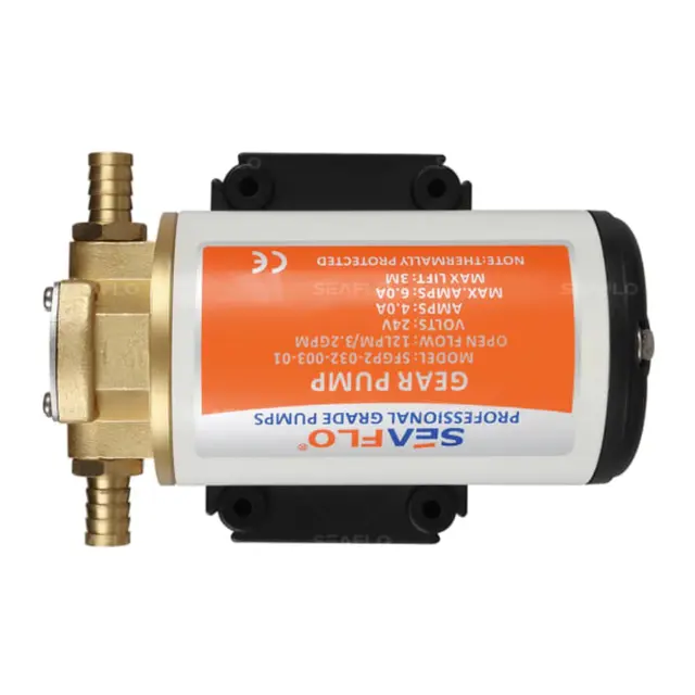 SEAFLO Tannhjulspumpe 12 liter -12V 10mm slange 