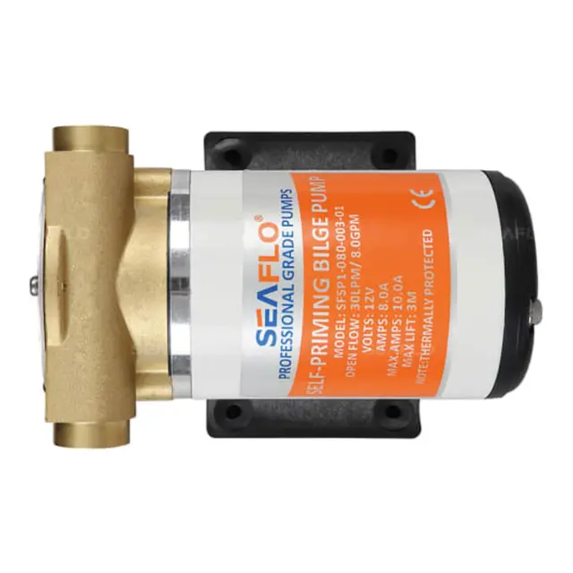SEAFLO Tannhjulspumpe 12 liter -12V 10mm slange 