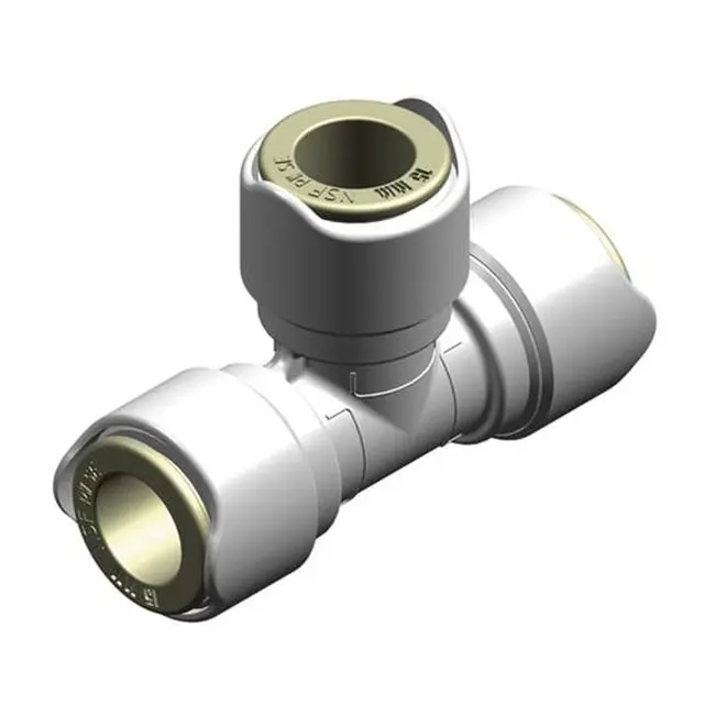 WHALE Quick Connect 15mm T-kobling 2pk Hun-hun til forgrening 