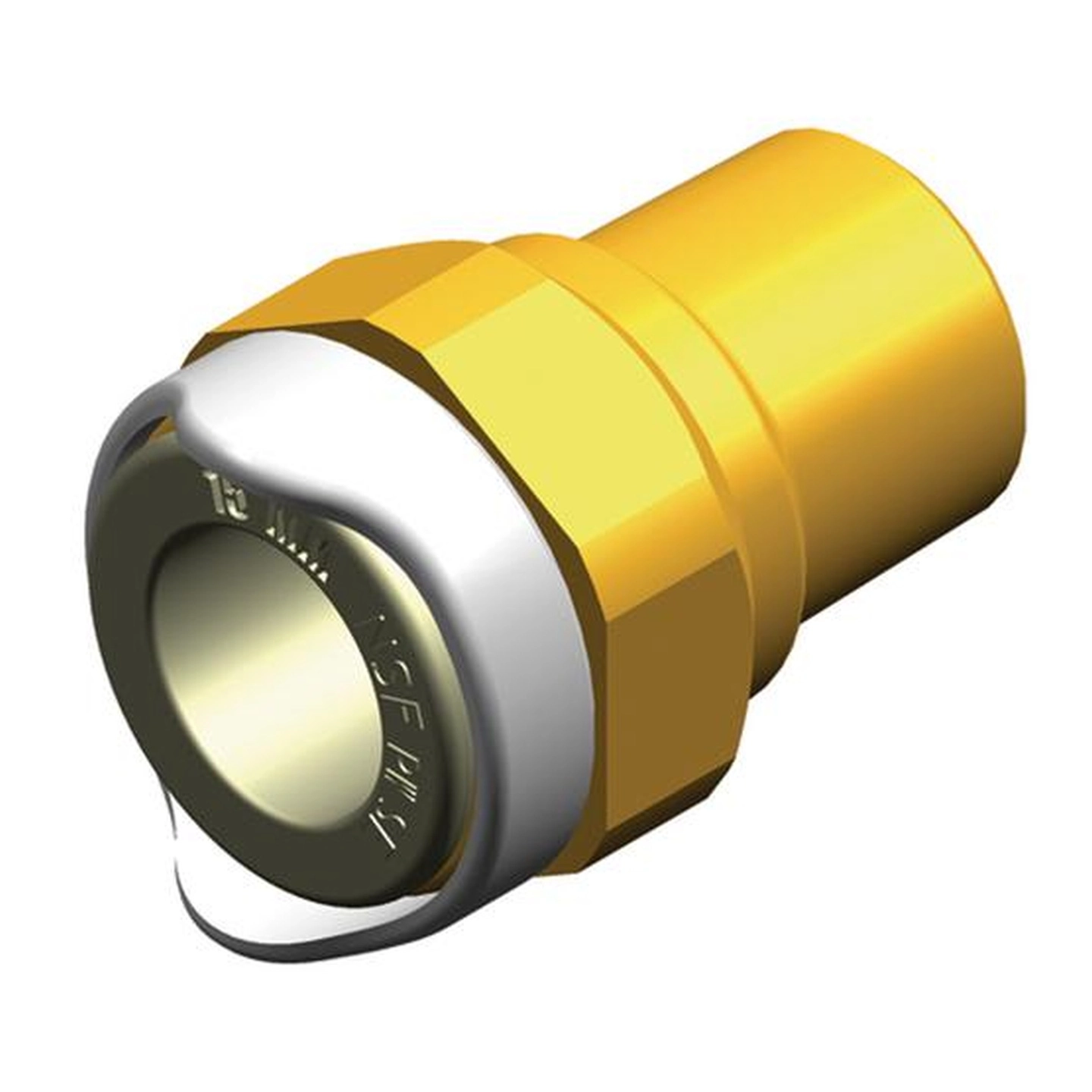 WHALE Quick Connect 15mm Hun - 1/2" han Messing