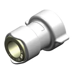 WHALE Quick Connect adapter 15mm Hun - 3/4&quot; / 19mm BSP hun plast 2pk