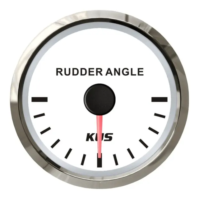 KUS Rorindikatorinstrument 52mm Hvit/rustfritt for Rod-5 